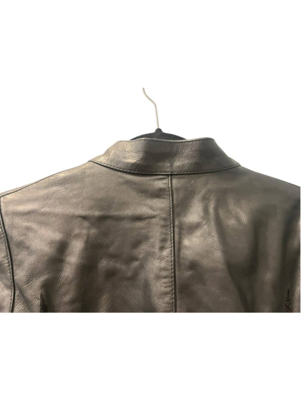 Milwaukee Leather Women's Jacket L Black Purple Embroidered Winged Motorcycle - Picture 11 of 13